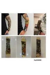 Giyilebilir Dövme 3 Çift 6 Adet Kol Çorap Dövmesi Sleeve tattoo Set7 thumbnail 1