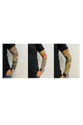 Giyilebilir Dövme 3 Çift 6 Adet Kol Çorap Dövmesi Sleeve tattoo Set4 - 2