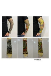 Giyilebilir Dövme 3 Çift 6 Adet Kol Çorap Dövmesi Sleeve tattoo Set11 thumbnail 1
