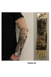Giyilebilir Dövme 3 Çift 6 Adet Kol Çorap Dövmesi Sleeve tattoo Set22 thumbnail 3