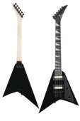 Maxword DG-28BK V Kasa Gül Klavye 2x Zebra Humbucker Manyetik Yüksek kaliteli Elektro Gitar - 2