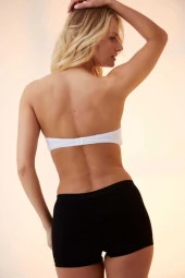 Elite Life Dikişsiz Kadın Boxer Siyah Şort 830 - 2