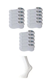Beyaz Erkek Görünmez Çorap 15 çift - 1