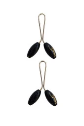 2 Adet Tesettür Eşarp ve Şal Klipsi Siyah - 1