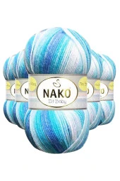5 Adet Mini Batik Bebe El Örgü İpi Okyanus 32455 - 1