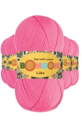 5 Adet Lüks Patik İpi Yünü Pembe 98230 - 1