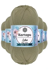 5 Adet Lotus Bikini Büstiyer Bluz Örgü İpi K874 Bej - 1