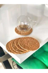 Hasır Bardak Altlığı 6 Adet - 2