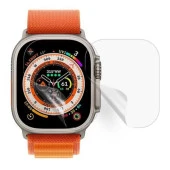 Apple Watch Ultra 49mm 2 Adet Uyumlu Şeffaf Ultra koruyucu Nano Jelatin thumbnail 2