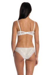 Dolgusuz Full Dantelli Sütyen Takımı Lacivert - 2