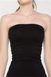 Elite Life Kadın Dikişsiz Askısız Kadın Siyah Atlet 852 - 3