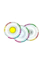 3 Set Tesettür Eşarp Başlı Toplu İğne 120 Adet - 1