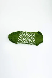 2 Çift El Örgüsü Kışlık Şık Kadın Yün Patik Set 9 - 4