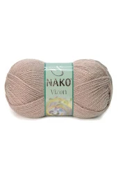 5 Adet Vizon Premium Akrilik El Örgü İpi Yünü Renk No:257 Sütlü Kahve - 2