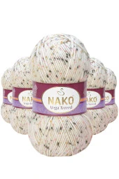 5 Adet Vega Tweed Premium Akrilik El Örgü İpi Yünü No: 31752 - 1