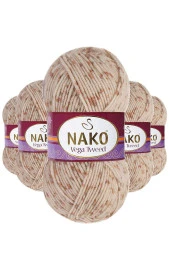 5 Adet Vega Tweed Premium Akrilik El Örgü İpi Yünü No: 35032 - 1