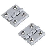 Mobilya Pencere Kapı Duşakabin Mini Dolap Menteşesi Yaprak Menteşe Krom 40 x 40 mm 2 Adet thumbnail 1