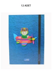 12 Adet Lise Defteri 100/1 Yaprak Çizgili - 1