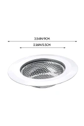 Mutfak Su Lavabo Filtresi Örgü Süzgeç Paslanmaz Çelik 7.5 cm Çap - 2