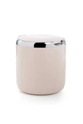 Pasifik 3 Lt. Çöp Kovası Plastik Kapaklı Bej - 1