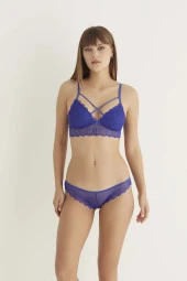 Saks Destekli Çapraz Dantelli Bralet Takım 5527 thumbnail 1