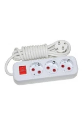 Asel Priz 3 Lü 5 MT Anahtarlı - 1