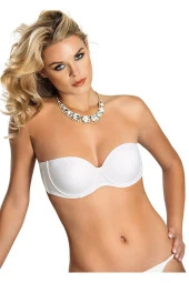 Orkide Kadın Ekru Basic Dolgulu Cup Straplez Sırt Şeffaf Sütyen 2850 - 1