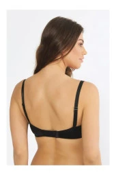 Orkide Kadın Siyah Big Size Büyük Beden Dolgusuz Soft Toparlayıcı Sütyen 8100 - 4