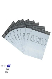 Cepli Küçük Boy Kargo Poşeti 24x30+5 cm - 100 Adet (40+40=80 Mikron) - 1