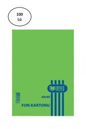 Umut Fon Kartonu 48*68 130 Gr Koyu Yeşil 100 'lü - 1