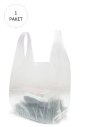 Şeffaf Atlet Poşet Büyük Boy 30x56 cm 1 Paket Takriben 150 Adet - 1