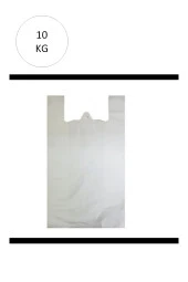 Beyaz Atlet Poşet Mini Boy 20x34 cm Takriben 2.350 Adet 10 Kg - 1