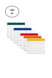 Mas 3510 54x86 mm Yatay Renkli Plastik Kart Poşeti 100'lü - 1