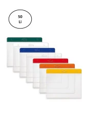 Mas 3510 54x86 50 Li Şeffaf Yatay Plastik Kart Poşeti - 1