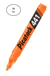 Picatack 441 Fosforlu Kalem Turuncu 10'lu - 1