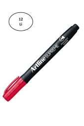 Artline Supreme Permament Markör 1.0 Mm Kırmızı 12'li - 1