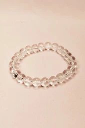 Kuvars Doğal Taş Bileklik Kutulu - 1