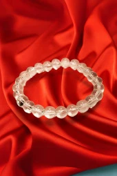 Kuvars Doğal Taş Bileklik Kutulu - 4