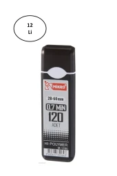 Mikro M-1260 60Mm Kurşun Kalem Ucu 0.7Mm 12'li - 1
