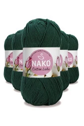 5 Adet Cotton Lüks Yelek Tunik Kazak Bluz Hırka İpi Yünü Koyu Yeşil 97580 - 1