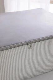 İp Kulplu Pike Battaniye Yastık Hurcu Dolapiçi Baza Altı Hurç 46x62x22 1 Adet - 2