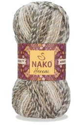 5 Adet Hercai Ebruli Hırka Kazak Atkı Bere El Örgü İpi Yünü 7309 - 2