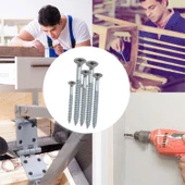 Sunta Vidası 6x100 Mm Paket 100 Adet Sivri Uçlu Ahşap Tahta Ağaç Mobilya Ayak Kulp Vidası - 4