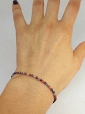 Yakut & Safir Açık Renkler 2.5mm Bileklik (45444) - 4