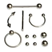 11 Parça Piercing (cerrahi Çelik) Ve Piercing Topu Seti Piirsing - 1