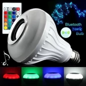 Girişli Bluetooth Hoparlör Ve Led Lamba Uzaktan Kumandalı Ampül - 2