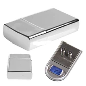 Diamond Zippo Çakmak Şeklinde Kutulu Mini Cep Hassas Dijital Terazi (200gr-0.01) - 1