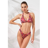 Dudi Kaplı Üçgen Dolgulu Bikini Takım Blush - 1