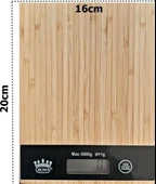 Dijital Lcd Mutfak Tartısı Terazisi 5kg Bambu Desenli - 3