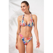Dudi Kaplı Üçgen Dolgulu Bikini Takım Nektarin - 1